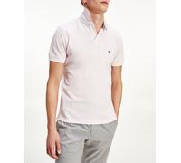Tommy Hilfiger Tommy Hilfiger - Polo de hombre regular liso manga corta rosa claro. Rosa Talla 4