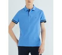 Tommy Hilfiger Polo de Manga Corta para Hombre Slim Fit, Azul (Blue Spell), S