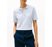Tommy Hilfiger Tommy Hilfiger - Polo de mujer Regular Pique de manga corta. Azul claro Talla 38