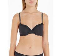Tommy Hilfiger Mujer Sujetador de Media Copa con Detalles de Encaje, Negro (Black), 75C
