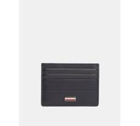 Tommy Hilfiger Tommy Hilfiger - Tarjetero de hombre de piel con bandera corporativa en la parte frontal. Azul marino