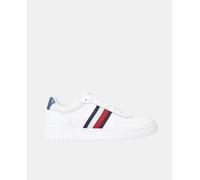 Tommy Hilfiger Tommy Hilfiger - Zapatillas de hombre tipo basket bajas en piel. Blanco Talla 45