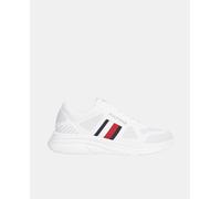 Tommy Hilfiger Tommy Hilfiger - Zapatillas de hombre tipo running bajas en lona. Blanco Talla 40