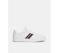 Tommy Hilfiger Runner Sneaker Mujer de Piel, Blanco (Ecru), 39 EU