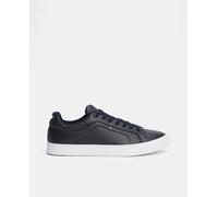Tommy Hilfiger Court Sneaker Hombre Icon Flag Essential de Piel, Azul (Desert Sky), 43