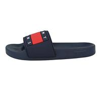 Tommy Hilfiger Tommy Jeans Flag Pool Slide EM0EM00284, Chancla Deslizable Hombre, Azul (Midnight), 44 EU