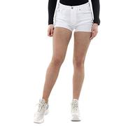 Tommy Hilfiger Tommy_Jeans Mujer Denim Hotpants Mrwh Short Not Applicable, Blanco (Mars White Co 1cd), Talla Única (Talla del Fabricante: Ni30)