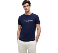 Tommy Hilfiger Tommy Logo tee Mw0mw11797 S/S Camiseta para Hombre, Azul (Carbon Navy), XL