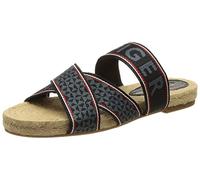 Tommy Hilfiger Tommy Webbing - Sandalias Planas de Alpargata para Mujer, Desert Sky, 39 EU