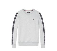 Tommy Hilfiger TRACK TOP LS HWK, Heavyweight Knits Hombre, Gris (Grey Heather), M