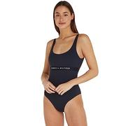 Tommy Hilfiger Traje de baño Mujer One Piece Cut-out, Azul (Desert Sky), XS