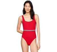 Tommy Hilfiger Traje de baño Mujer One Piece espalda baja, Rojo (Primary Red), S