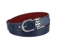Tommy Hilfiger Two-in-One Reversible Slim Width Casual Leather Belt for Jeans, Trousers and Dresses Cinturón, Azul Marino y Rojo, M Mujeres