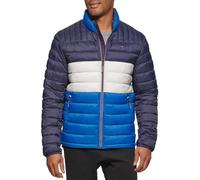 Tommy Hilfiger Ultra Loft - Chaqueta acolchada ligera y plegable para hombre (estándar y grande y alto), Bloque de color azul real, Small