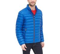 Tommy Hilfiger Ultra Loft - Chaqueta acolchada ligera y plegable para hombre (estándar y grande y alto), Azul rey, Large