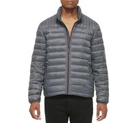 Tommy Hilfiger Ultra Loft - Chaqueta acolchada plegable para hombre, abrigo alternativo de plumón, gris oscuro, M