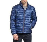 Tommy Hilfiger Ultra Loft Lightweight Packable Puffer Jacket (Standard and Big & Tall) Abrigo Alternativo de plumón, Estampado De Logo TH Azul Marino, XXL para Hombre