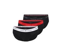 Tommy Hilfiger Calzoncillos hip briefs Pack de 3 Hombre con logotipo en la cintura, Multicolor (Des Sky/Primary Red/White), S