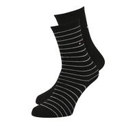 Tommy Hilfiger Classic Calcetines, Black 02, 35-38 (Pack de 2) Unisex niños