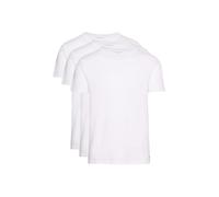 Tommy Hilfiger Camisetas de Manga Corta Pack de 3 Hombre Stretch con Cuello Redondo, Blanco (White/White/White), L