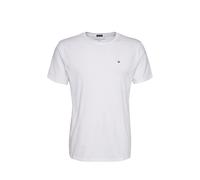 Tommy Hilfiger Camiseta de Manga Corta para Hombre Cuello Redondo, Blanco (White), L