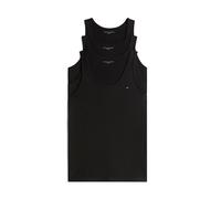 Tommy Hilfiger Camisetas de Tirantes Hombre Pack de 3 Tank Tops con Cuello Redondo, Negro (Black/Black/Black), M