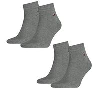 Tommy Hilfiger Unisex Quarter Calcetines 4 y 6 unidades mid grey (107)- 4