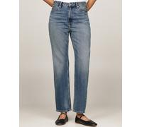 Tommy Hilfiger Vaquero de mujer de cintura alta y fit recto. Azul 38/28