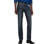 Tommy Hilfiger Vaqueros Hombre Denton Crest Straight Fit, Azul (Crest Indigo), 32W/32L