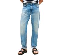 Tommy Hilfiger Vaqueros Hombre Regular Tapered Harlem de algodón, Azul (Taj Blue), 35W/30L