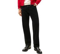 Tommy Hilfiger Vaqueros Hombre River Bona Black Relaxed Fit, Negro (Bona Black), 32W/29L