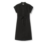Tommy Hilfiger Vestido camisero Mujer Belted Midi, Negro (Black), 52