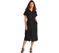 Tommy Hilfiger Vestido Camisero Mujer Linen Belted de Manga Corta