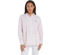 Tommy Hilfiger Vestido de Manga Larga para Mujer, Rosa (Bold Stp/ Whimsy Pink), 36