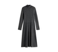 Tommy Hilfiger Vestido Tipo Jersey Soft Mujer Soft Wool hasta Las Rodillas, Gris (Dark Grey Heather), L