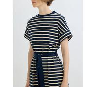 Tommy Hilfiger Vestido estampado con cinturón ajustable. Azul marino 42/XL