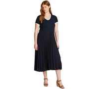 Tommy Hilfiger Vestido Mujer Contrast Soft Fit & Flare, Azul (Dark Night Navy), 50