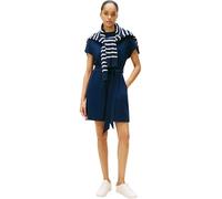 Tommy Hilfiger Vestido Mujer Gold Button Jersey con cinturón, Azul (Dark Night Navy), XS