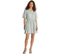 Tommy Hilfiger Vestido Mujer Linen Short con cinturón, Multicolor (Classic Ithaca/Fort Green), 36