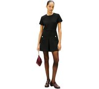Tommy Hilfiger Vestido Mujer Mini Dress con Bolsillos Laterales, Negro (Black), 40
