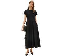 Tommy Hilfiger Vestido Mujer Modern Cody Midi Mix Fit & Flare, Negro (Black), 3XL