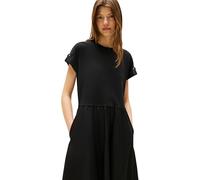 Tommy Hilfiger Vestido Mujer Modern Cody Midi Mix Fit & Flare, Negro (Black), XXL