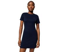 Tommy Hilfiger Vestido Mujer New Cody Slim Short Dress de algodón, Azul (Dark Night Navy), XL