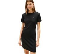 Tommy Hilfiger Vestido Mujer New Cody Slim Short Dress de algodón, Negro (Black), XL