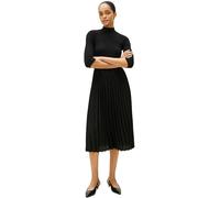 Tommy Hilfiger Vestido Mujer Slim Rib Mix Midi, Negro (Black), XXS