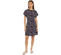 Tommy Hilfiger Vestido Mujer Small Ribbon Mini Dress de manga corta, Multicolor (Small Ribbon Print/ Desert Sky), 42