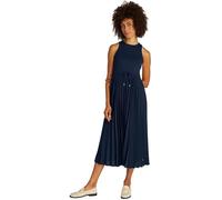 Tommy Hilfiger Vestido para Mujer Midi Dress sin Mangas, Azul (Dark Night Navy), XL