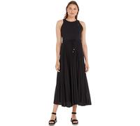 Tommy Hilfiger Vestido para Mujer Midi Dress sin Mangas, Negro (Black), XXS