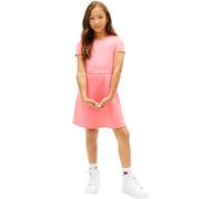Tommy Hilfiger Vestido Tipo Camiseta Chicas Essential Punto Skater Fit-and-Flare, Rosa (Tropical Blush), 10 Años