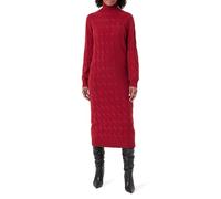 Tommy Hilfiger Vestido Tipo Jersey Soft Mujer Wool Cable con Cuello Vuelto, Rojo (Regatta Red), XL